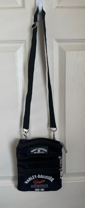 Harley Davidson Small Lightweight Crossbody Bag Black thumbnail 1