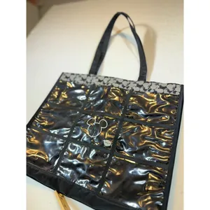 Disney Parks Black Clear Panel Tote Bag Purse Mickey Mouse Shopping thumbnail 2