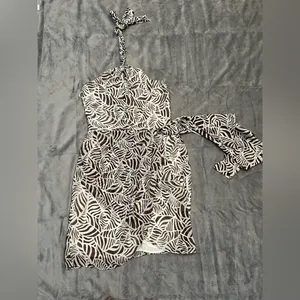 NWOT TOCCIN X RTR Elegant Halter Neck Patterned‎ Dress very beautiful thumbnail 5