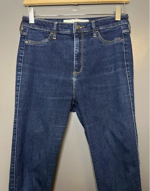Abercrombie & Fitch Jeans Womens 6 28 Dark Wash Skinny Mid Rise Stretch Denim thumbnail 1