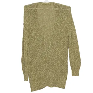Free People Cardigan Sunset Drive Slub Academia Cottage Oversize Olive Large thumbnail 2