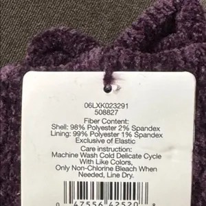 Women’s Winter Essentials Chenille Lounge Socks 1x Navy 1x Purple Size 4-10 NEW thumbnail 4