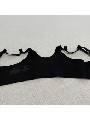Soma 32C Vanishing 360 Unlined Perfect Coverage Black Bra Underwire Front Close thumbnail 4