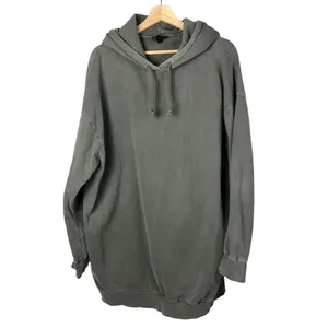 TopShop Dark Gray Oversized Long Relaxed Fit Hoodie Sweatshirt M/L‎ thumbnail 2