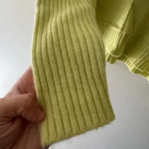 Anthropologie Maeve Gretchen Mock Neck Cozy Sweater Yellow Wool Blend‎ thumbnail 7