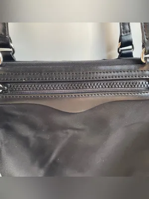 Rebecca Minkoff black nylon shoulder tote bag work office travel city minimalist thumbnail 8