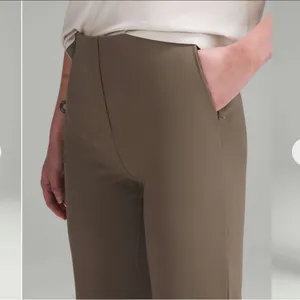 Lululemon Smooth Fit High Rise Flare Leg Pull On Casual Neutral Pants Tan 27in 0 thumbnail 7