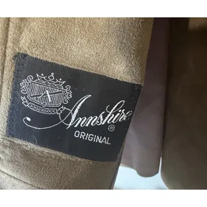 Vintage Annshire Original Suede Coat Faux Fur Collar Tan Brown 60s Union made thumbnail 6