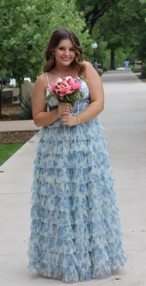 Prom Windsor Blue Dress thumbnail 1