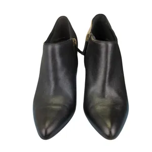 Lanvin Bottine Low Bootie Black Leather Pointed Toe Stiletto‎ Heel 36.5 US 5.5 thumbnail 3