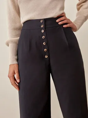 Reformation Petites Roz Pants Straight Leg Trousers NEW thumbnail 2