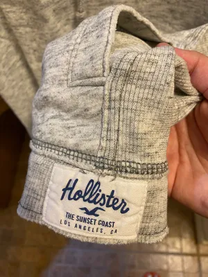 Hollister Gray Sweater Pullover Sweatshirt thumbnail 3