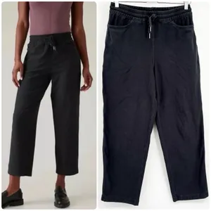 Athleta Womens Black Farallon Relaxed Utility Gorpcore Cropped Pants‎ Size S thumbnail 2