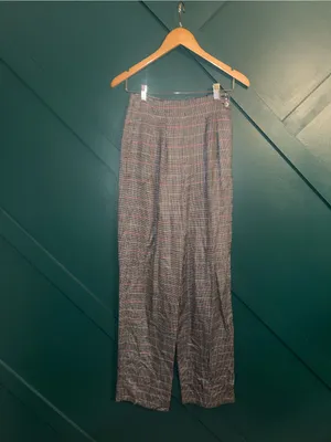 Ann Taylor Vintage Glen Plaid Trousers Dark Academia Retro Preppy Granny Core thumbnail 2