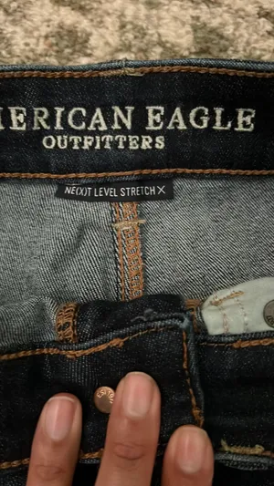 American Eagle Dark Denim Shorts thumbnail 3