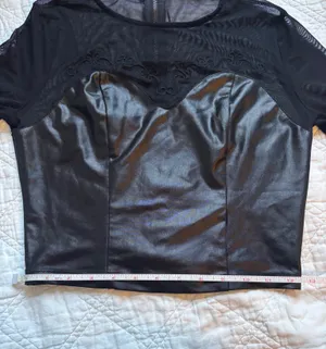Iris Mesh Lace Black Long Sleeve thumbnail 7