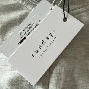 Anthropologie Sundays Womens Derby Jumpsuit‎ Light Heather Grey Sz S Minimalist thumbnail 6