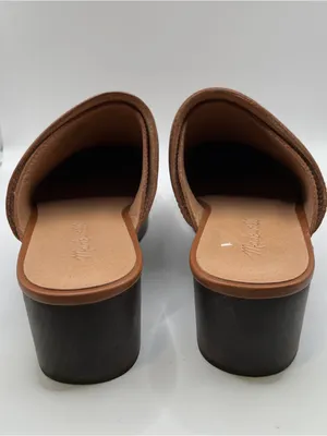 NWOB Madewell The Cecily Clog in Oiled Leather MSRP $168 size 7.5 brown thumbnail 7