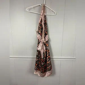 Wet Seal Vintage Y2K Halter Floral Top Dress Cottage Boho Forest Fairy Medium thumbnail 4