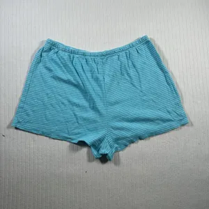 Victoria’s Secret Women’s Medium Blue Striped Lounge Sleep Shorts Drawstring thumbnail 8