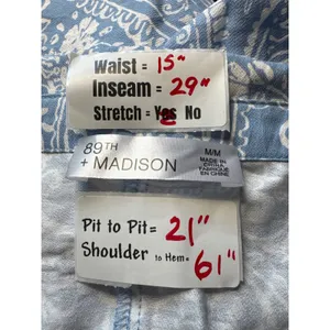 89th + Madison Womens M Paisley Blue‎ Monochrome Jumpsuit Romper thumbnail 3
