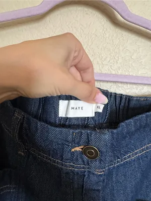 MAYE Goldie Wide Leg Crop Jeans Sz XL Indigo Blue NEW thumbnail 6