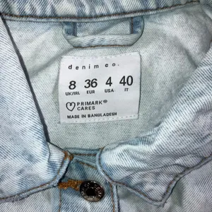 VTG Style Trucker Jean Jacket Womens 4 Light Wash Streetwear Oversized Pocket thumbnail 9