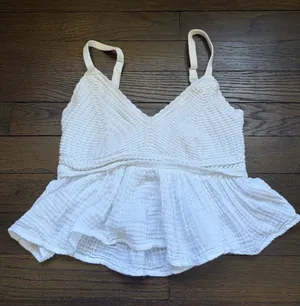 White Hollister Babydoll Top thumbnail 1