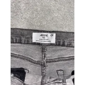 ardene 90s jeans‎ size 09 30x31 high rise gray wash EUC Wide Leg Straight thumbnail 4