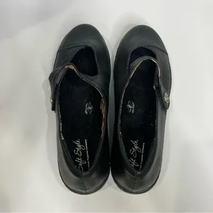 Soft style by hush puppies black leather mary Jane‎ Shoes size 8.5 thumbnail 6