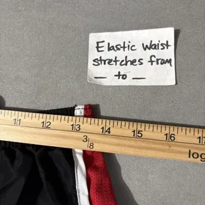 Vtg Y2K Soffe Track Short Size Medium Low Rise Black Red Running Athletic Retro thumbnail 8