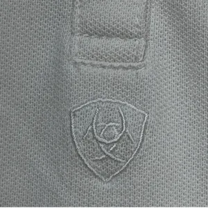Ariat Womens S White Western Equestrian Preppy Ivy League Long Sleeve Pique Polo thumbnail 6