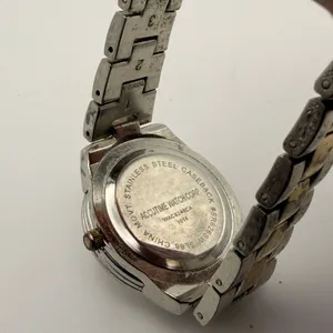 Elegant Kim Rogers Two-Tone Crystal Bezel Fashion Watch Working New Battery thumbnail 4