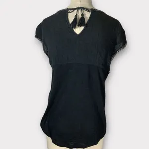 Women’s Hollister Embroidered Boho Blouse Size M thumbnail 6