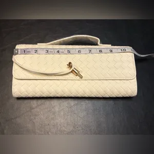 FEW MODA Cream Crossbody Clutch with Top Handle thumbnail 11