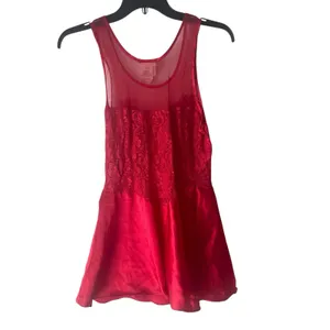 Secret Treasures Vintage 90s‎ Large Lace Sewuin Floral Sexy Babydoll Lingere Top thumbnail 7
