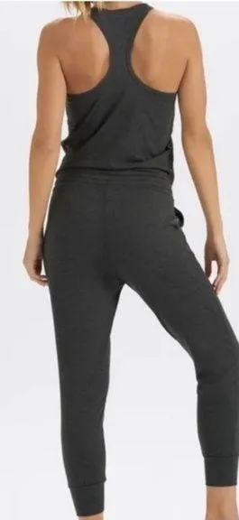 Vuori Lux Racerback Charcoal Gray Jumpsuit Large One Piece thumbnail 2