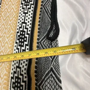 Lava Accessories Poncho Drape Women's One Size Saddle Blanket Design Black Beige thumbnail 10
