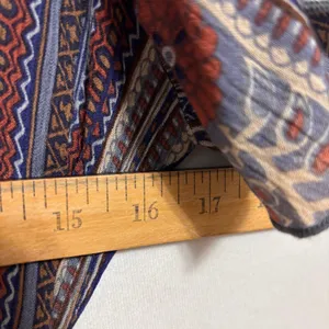 Patrons of Peace Maxi Dress Womens S Blue Floral Faux‎ Wrap Festival Boho thumbnail 10
