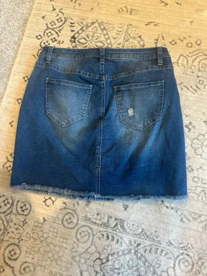 YMI Jeans Distressed Jean Skirt thumbnail 4