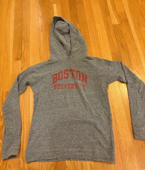 Boston University Hoodie Gray thumbnail 1