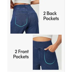 NEW Y2K Bell Bottom Jeans Stretchy Flare Pull on Jeans 24/29” thumbnail 6