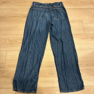Good American High Waisted Wide Leg Jeans Faded Indigo395 Medium Wash Size 10/30 thumbnail 8
