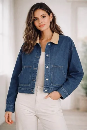 Sanctuary Denim‎ Trucker Jacket XL NWT thumbnail 1
