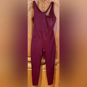 Free People Movement In My Orbit One-Piece Jumpsuit in Cowboy‎ Red Size Small thumbnail 4