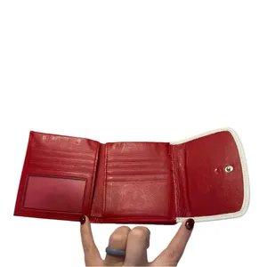 Vintage Rolfs Red Calfskin Leather Wallet | Coin Purse | Snap Closure thumbnail 6