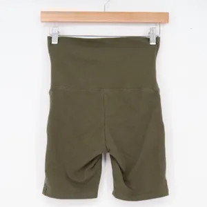 Aerie Bike Shorts Womens XS OG Original Olive Green High Rise Pockets Excellent thumbnail 6
