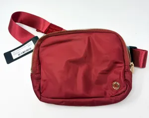 NWT Wantable Nylon Cozytober Crossbody Belt Bag in Burgundy thumbnail 1