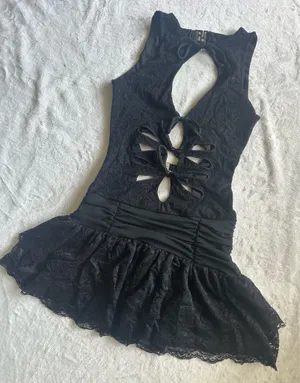 Outcast Clothing Emery Mini Dress Black thumbnail 5