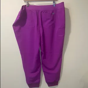 Womens New Figs Zamora Jogger Scrub Pants Purple Jolt Plus Size 6XLR thumbnail 2